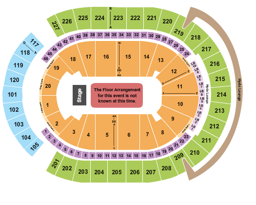 T-Mobile Arena Rosalía Seating Chart