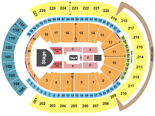 T-Mobile Arena Rosalía Seating Chart